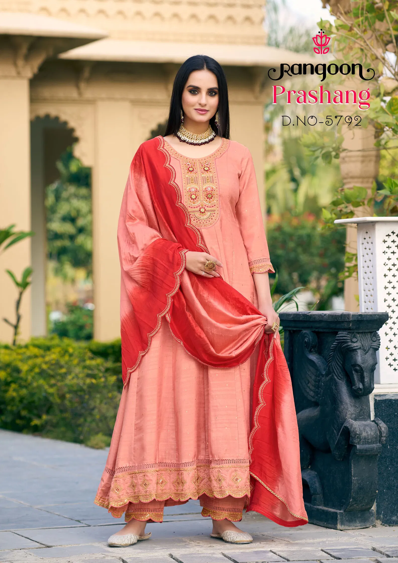 Prashang By Rangoon Anarkali Readymade Suits Wholesalers In Delhi